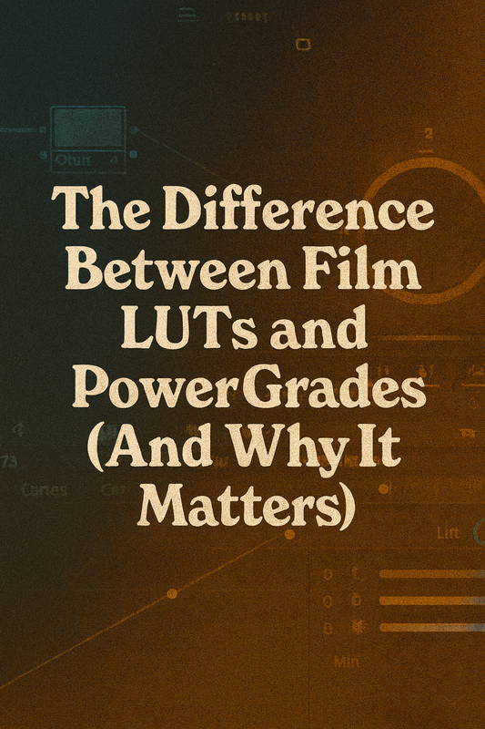 The Difference Between Film LUTs and PowerGrades (And Why It Matters)