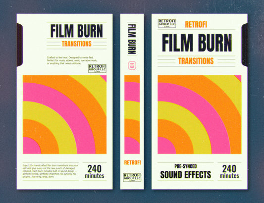 Retrofi — Film Burn Transitions + SFX