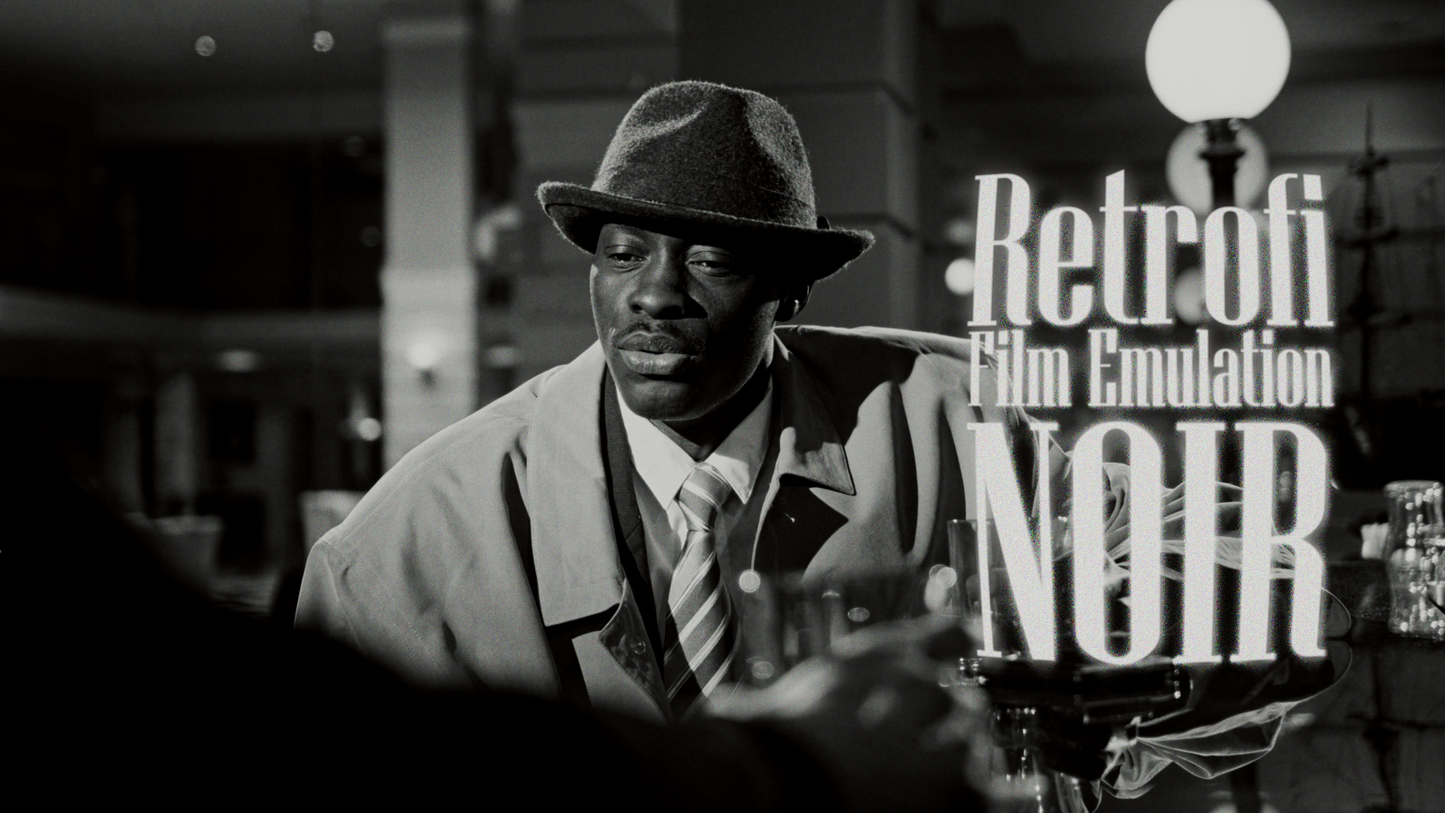 Retrofi — Noir Universal NLE LUT Edition + Creative Toolkit (Premiere, FCPX, AE, PS, Etc.)