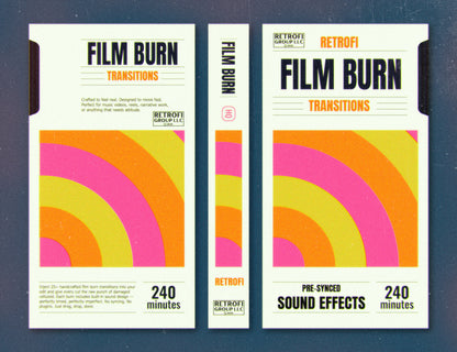 Retrofi — Film Burn Transitions + SFX