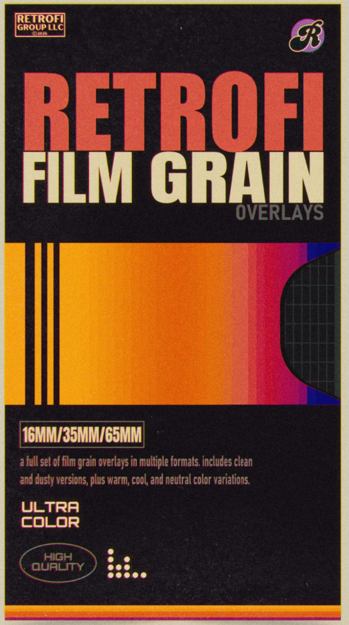 Retrofi — Film Grain Overlays